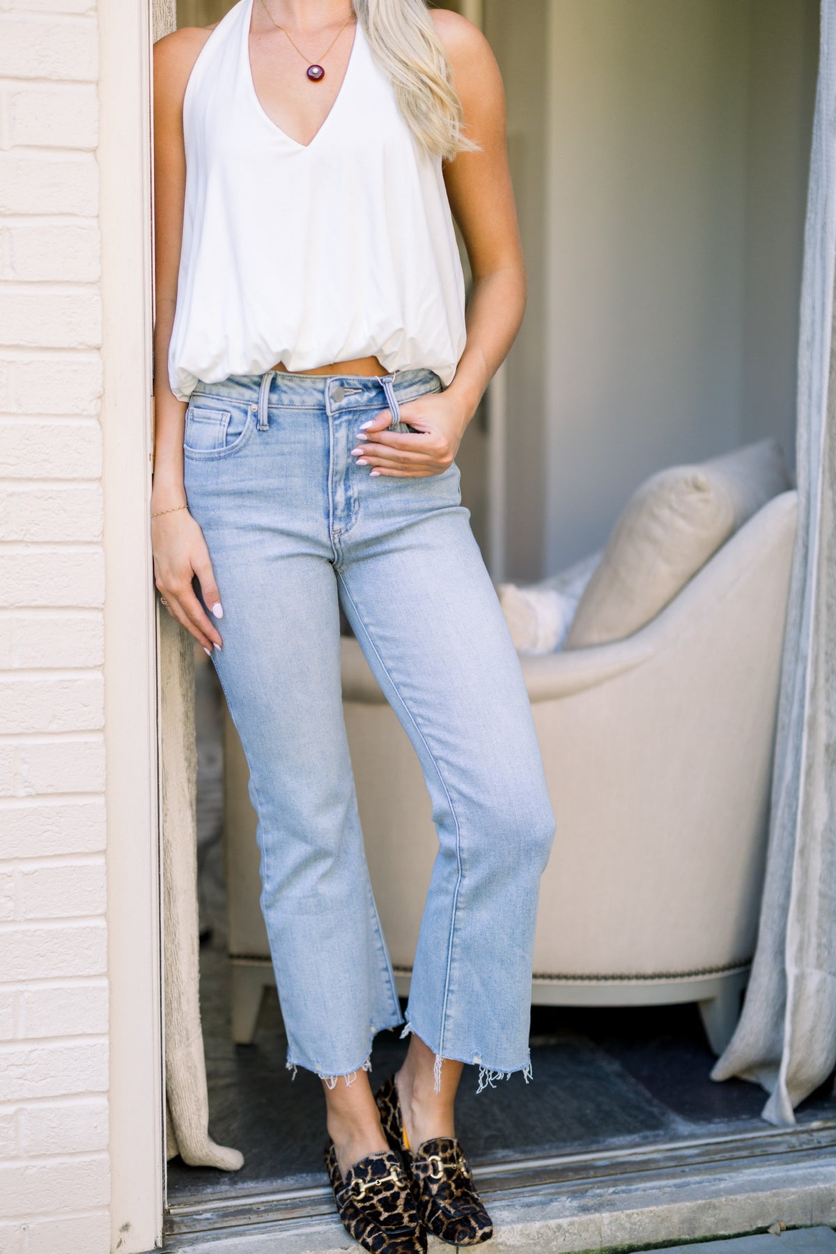 Grace Cropped Flare Jeans
