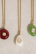 Cream 18K Gold Neckalce