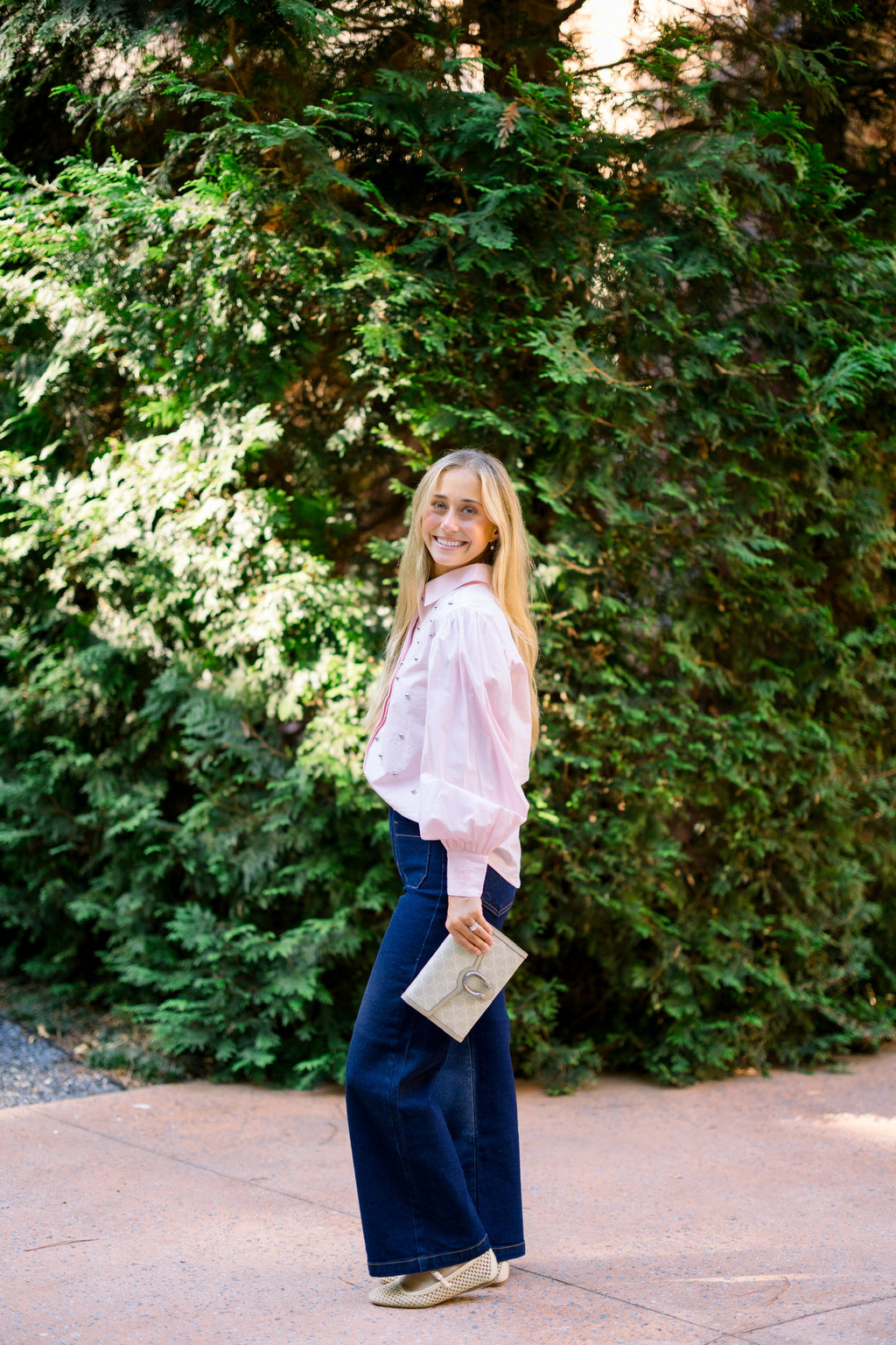 Poplin stud shirt