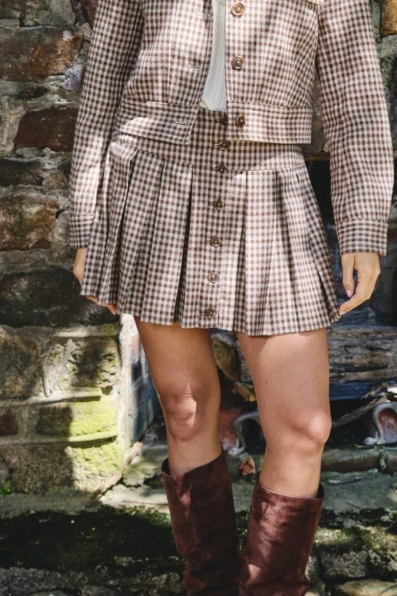 Audrey Mini Skirt Plaid