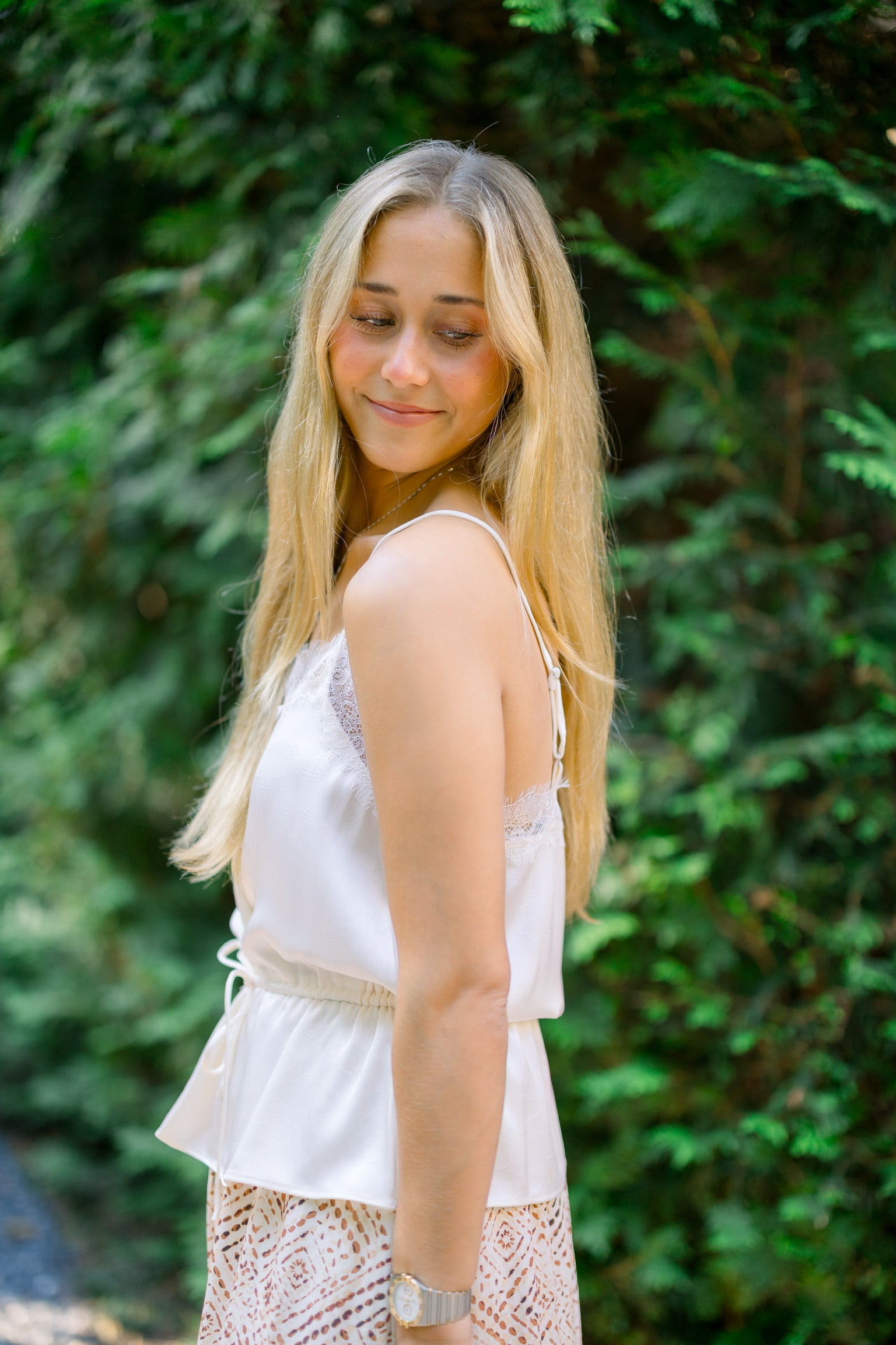 Satin Slip Top - Cream