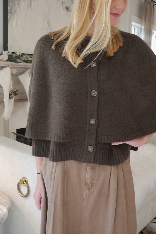 Sweater Cape Cardigan