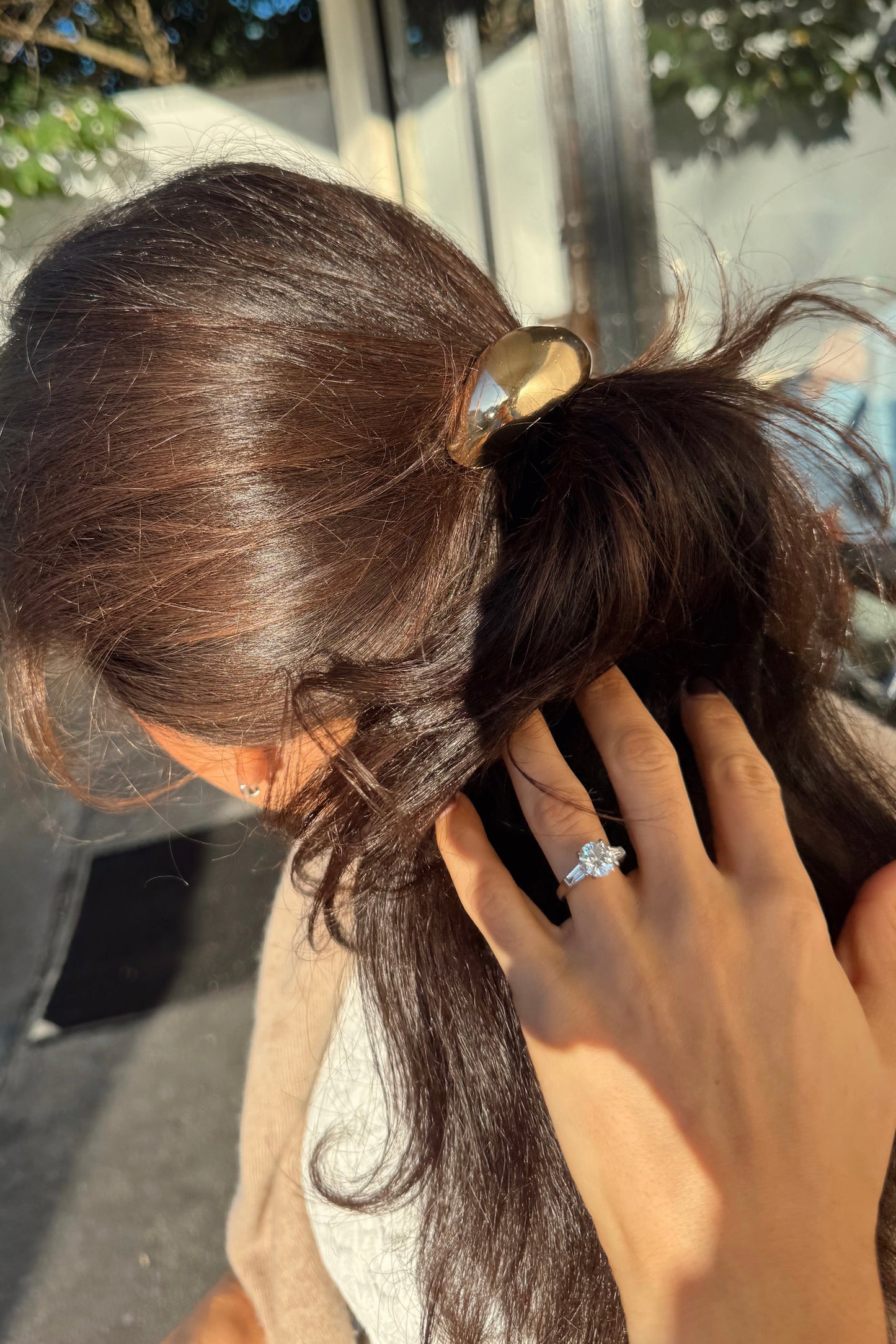 Gold Wrapped Hair Tie