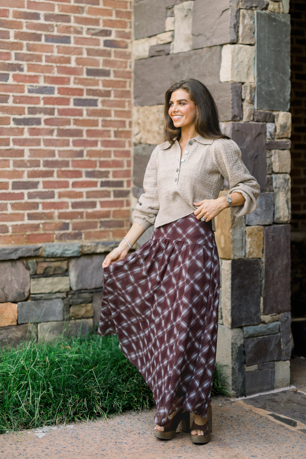 Paige Plaid Skirt