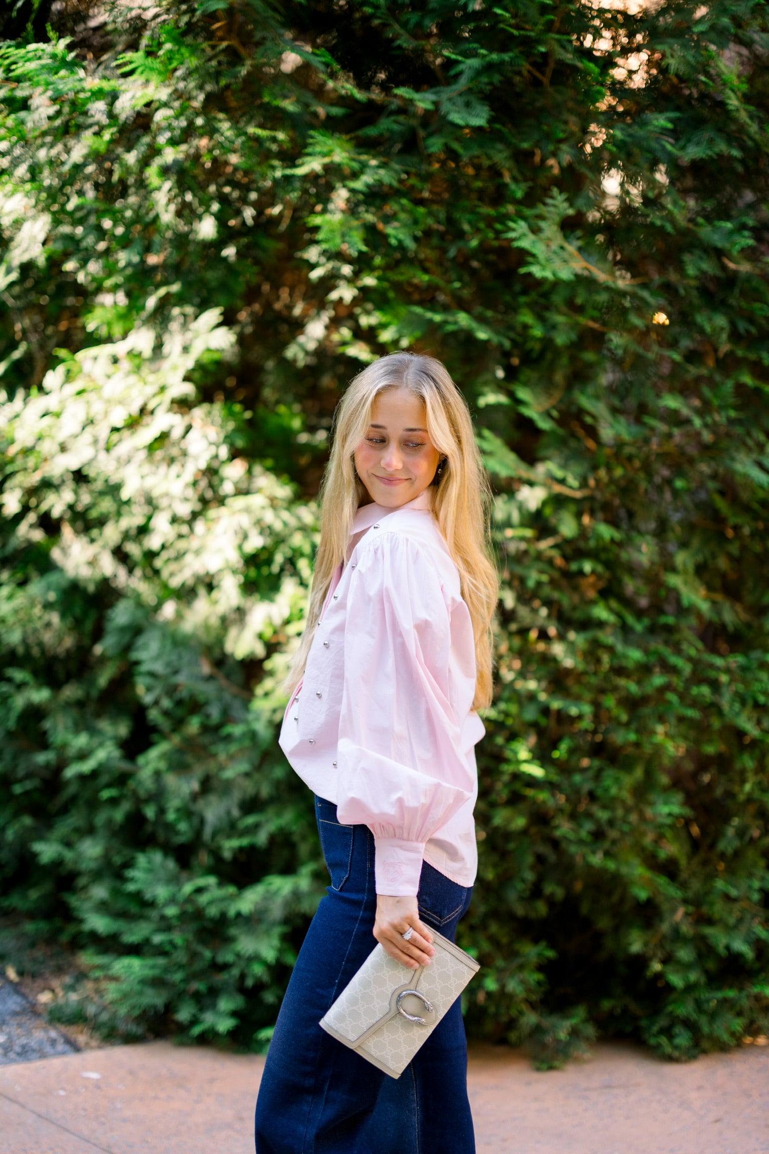 Poplin stud shirt