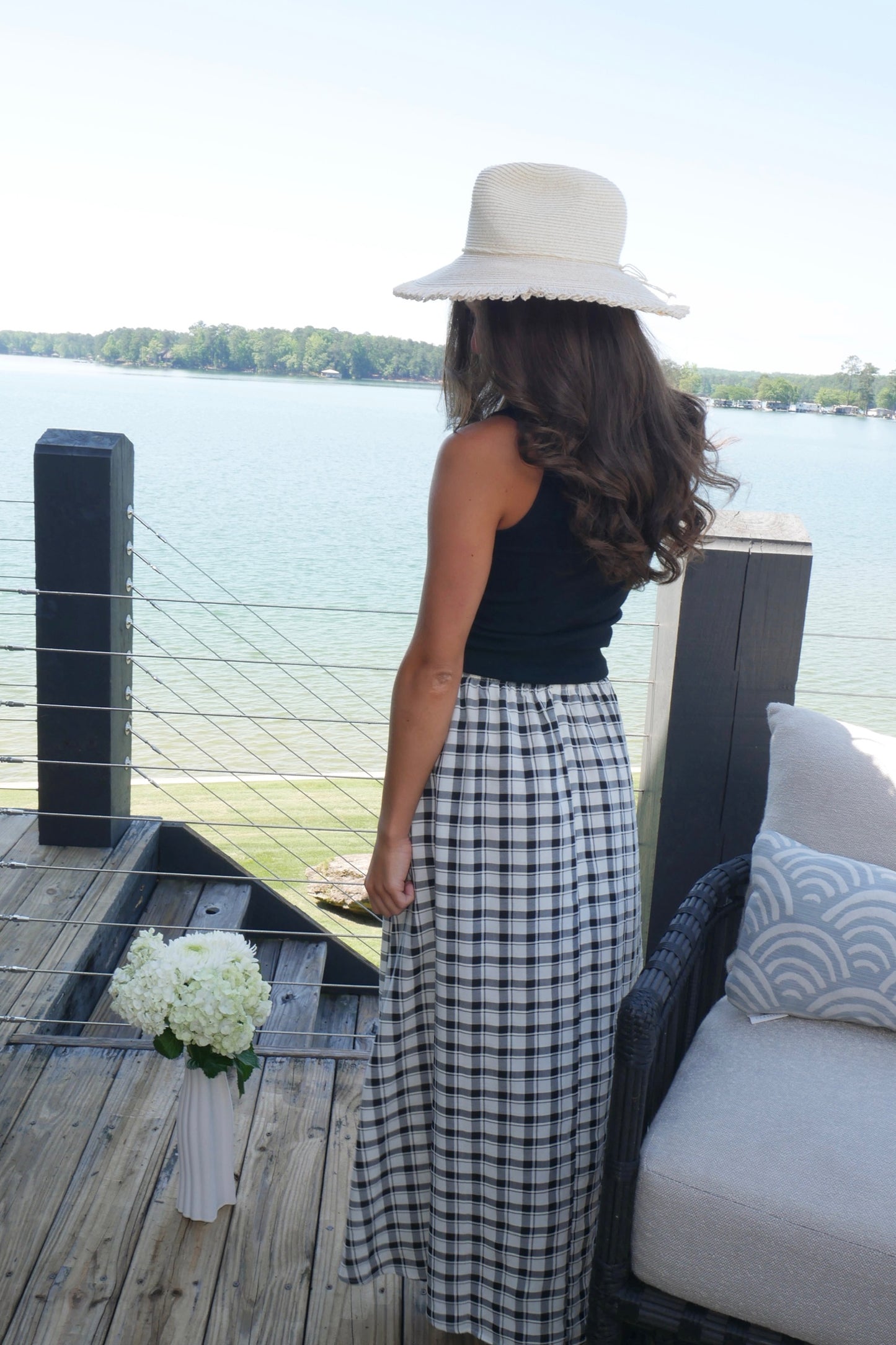 Emma Peplum Maxi Skirt