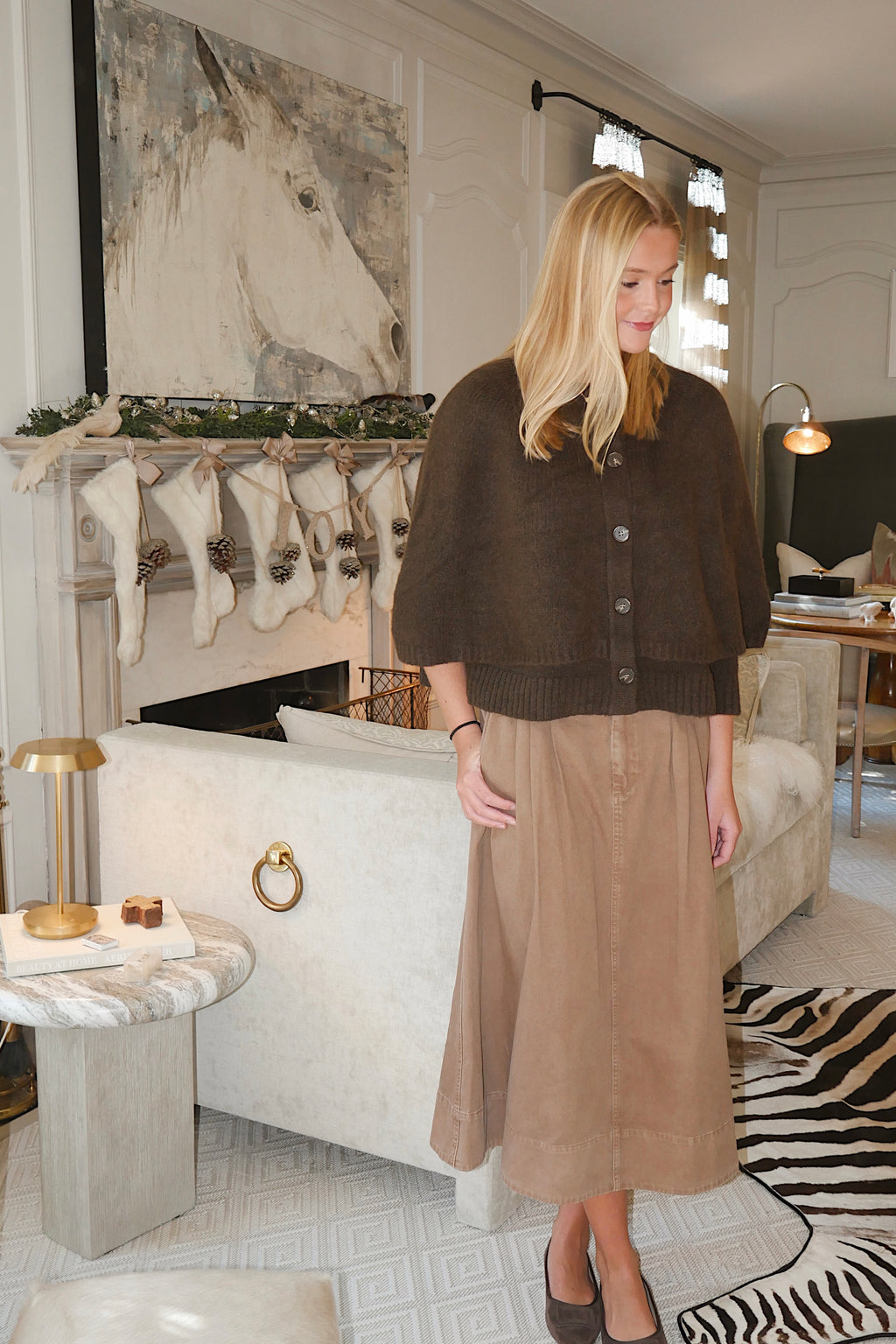 Sweater Cape Cardigan