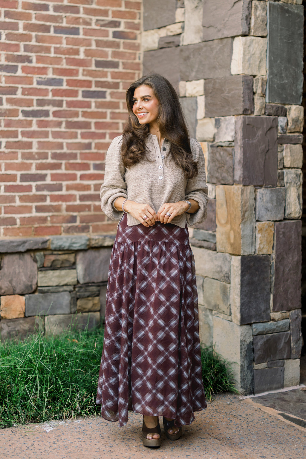 Paige Plaid Skirt