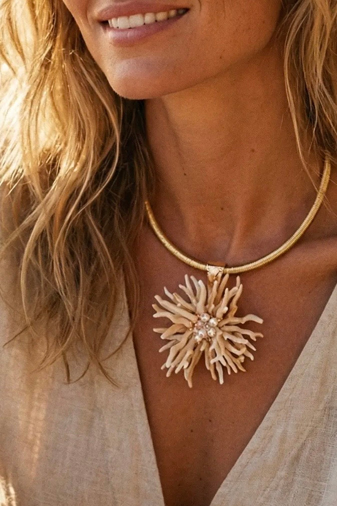 Coral Collar Necklace