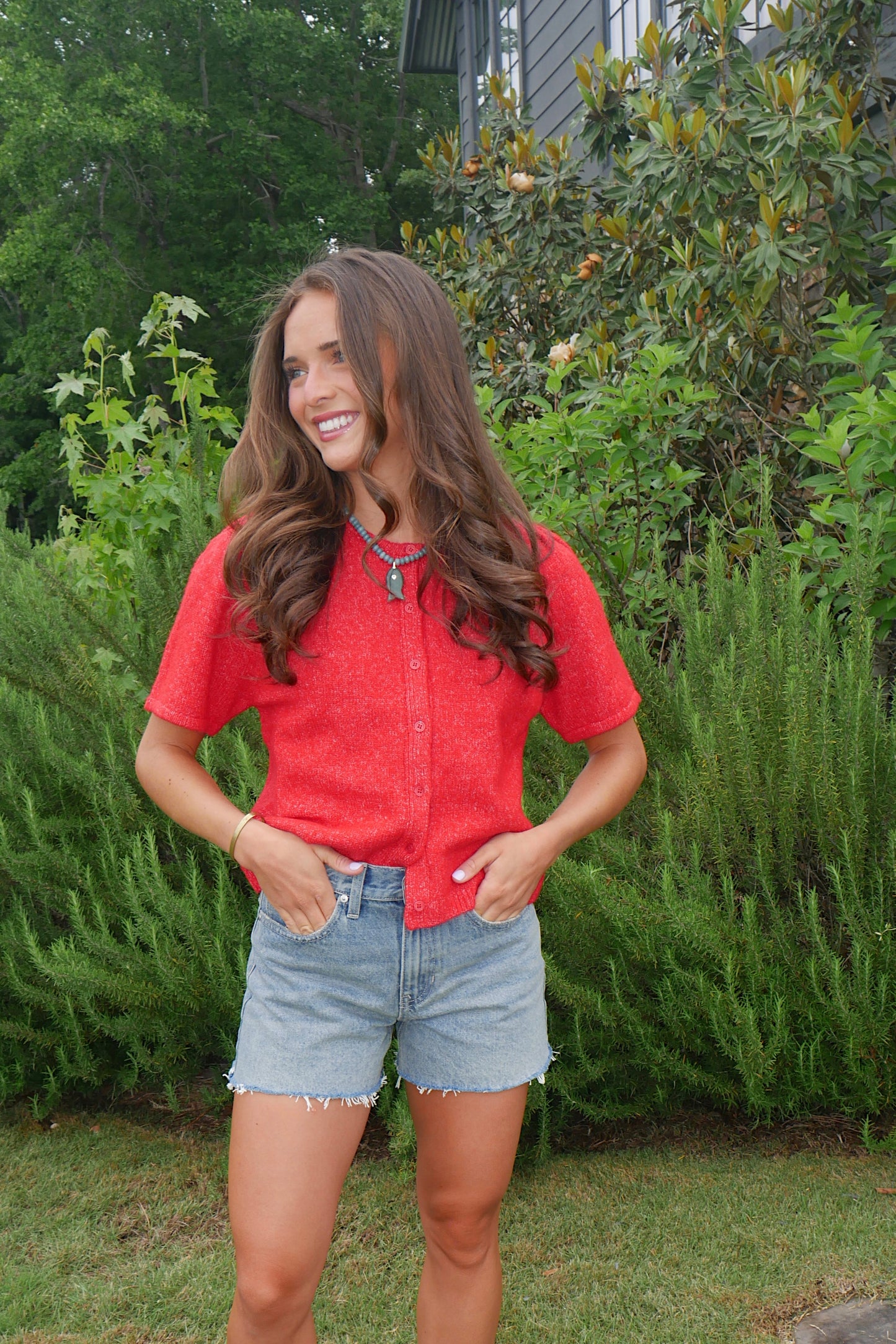 Carter Cardigan - Red