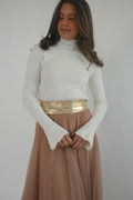 Adjustable Leather Wrap Belt