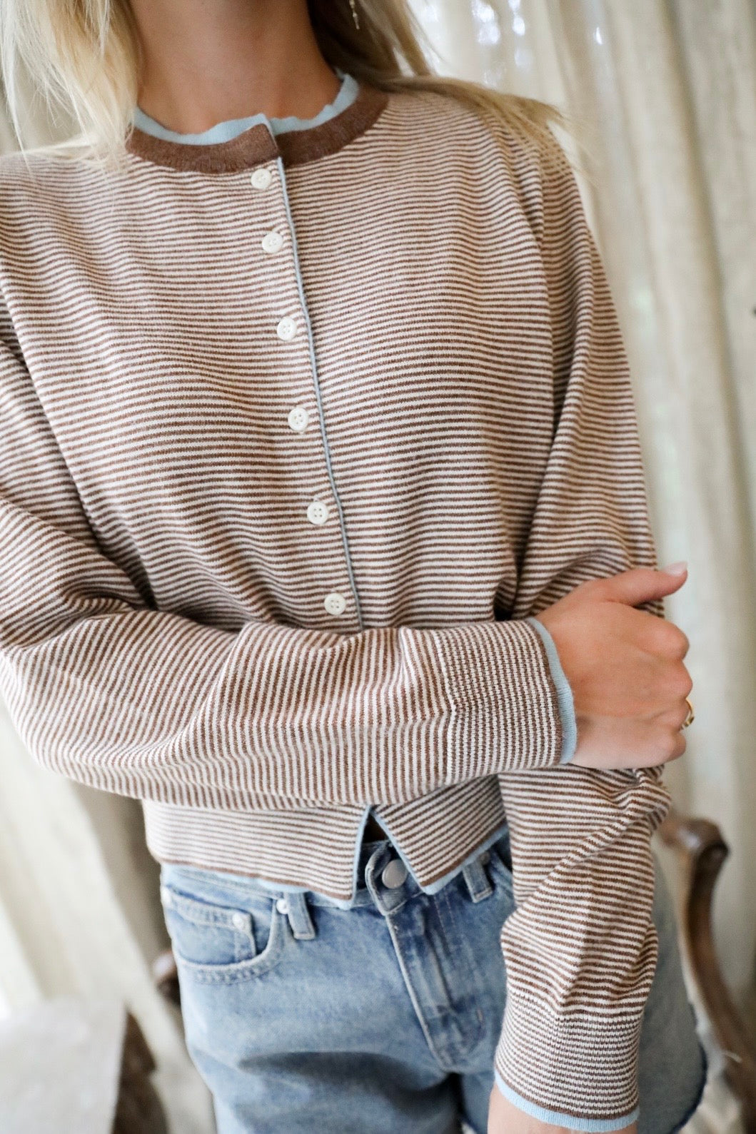 The Saturday Stripes Cardigan