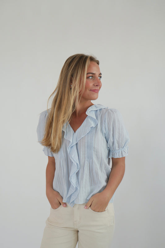 MISA Blouse - Light Blue
