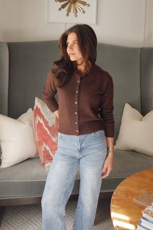 The Millie Cardigan In Brown