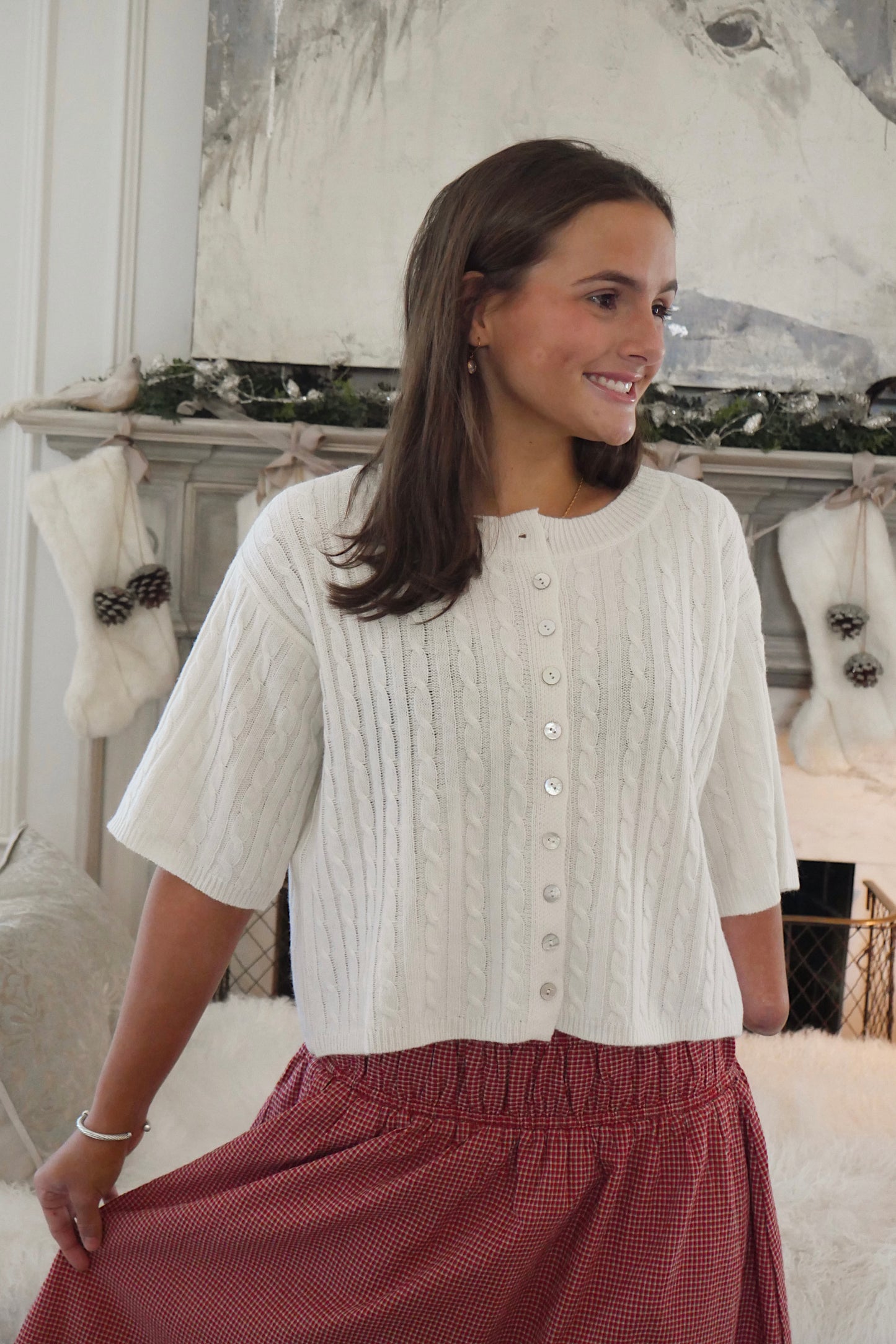 The Scarlet Cardigan - Cream