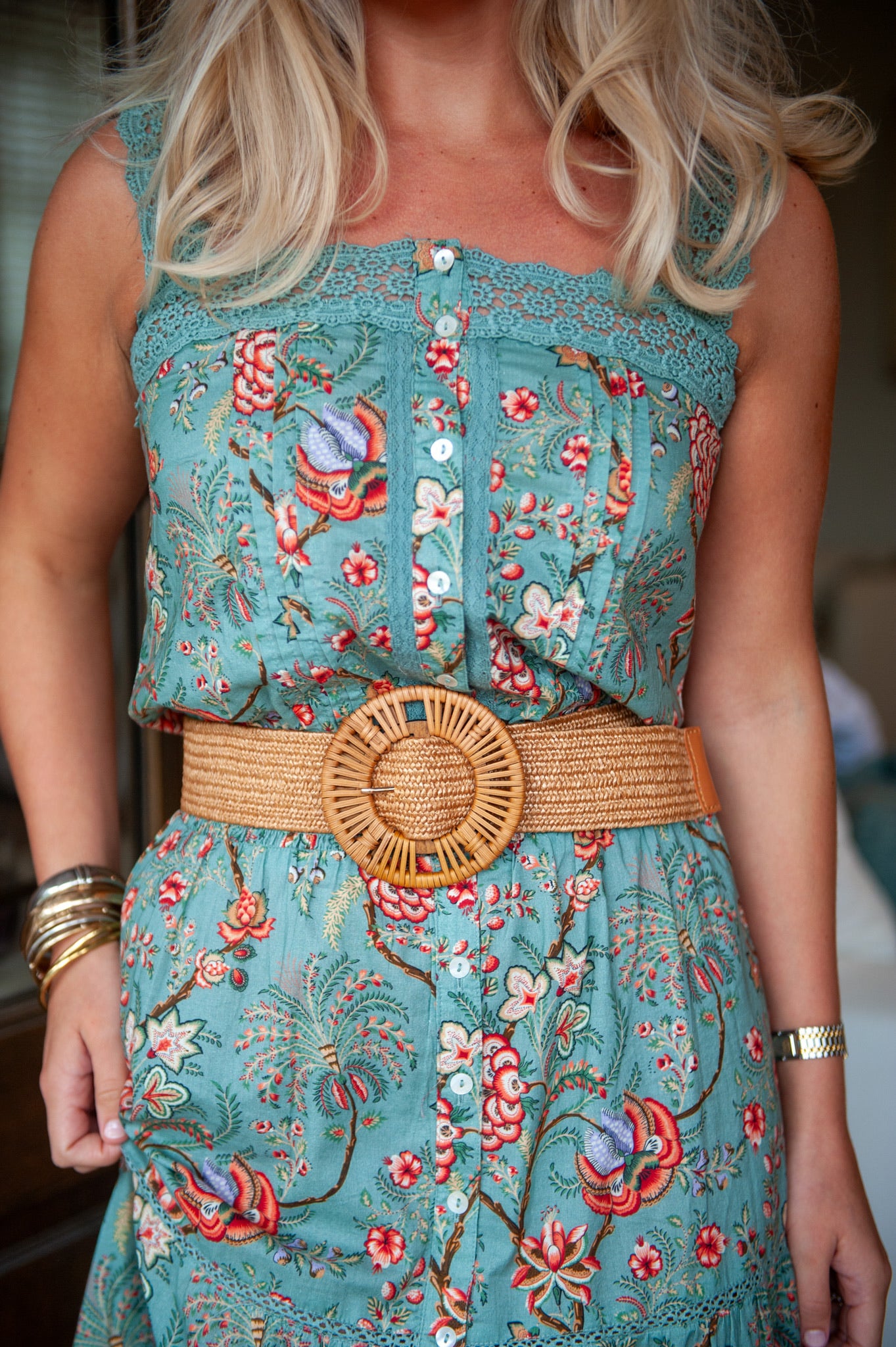 The Annie Dress In Aqua