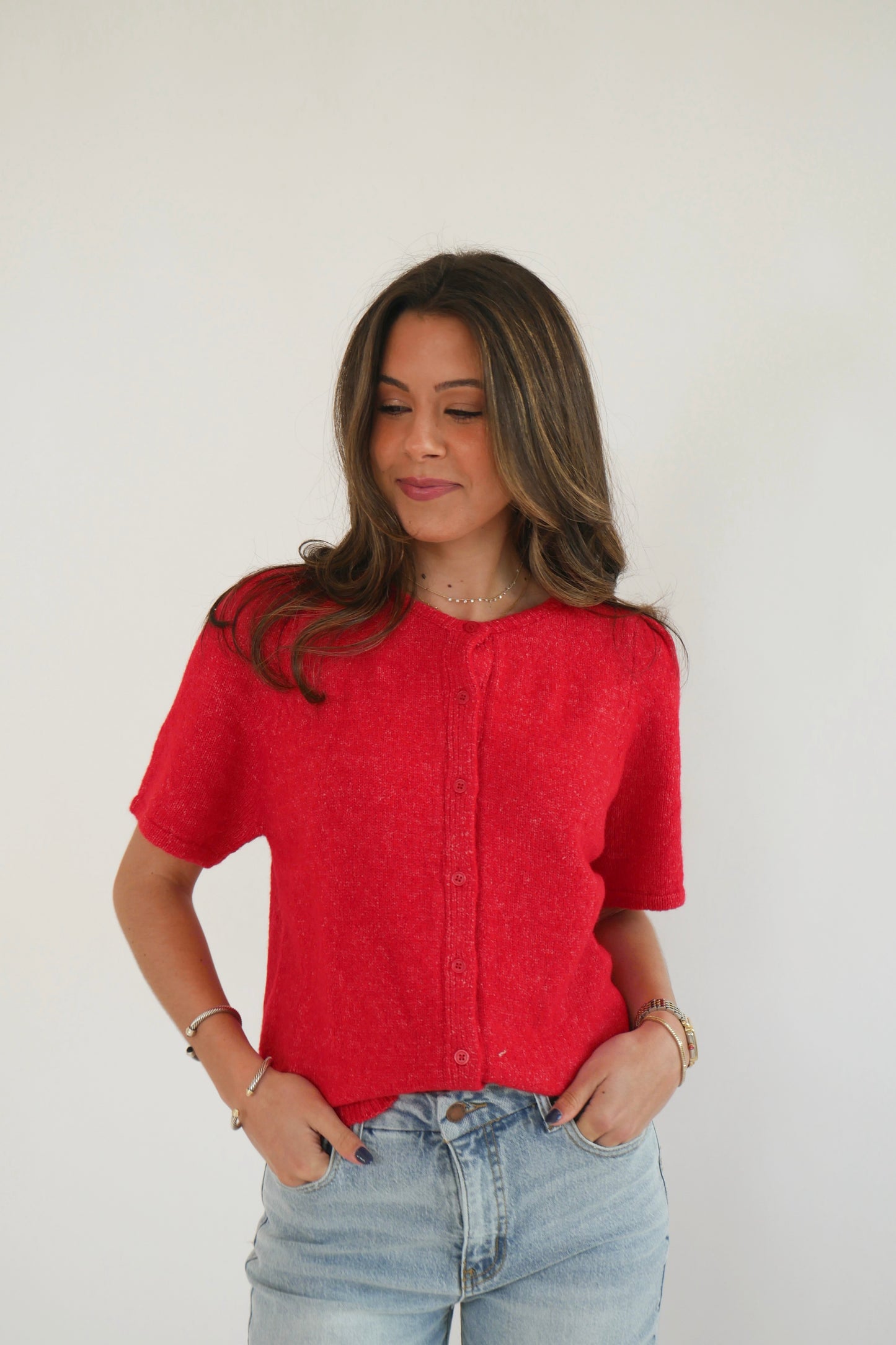 Carter Cardigan - Red