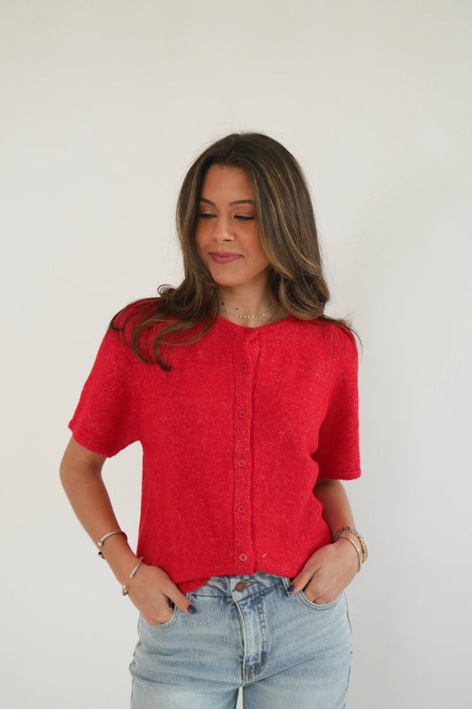 Carter Cardigan - Red