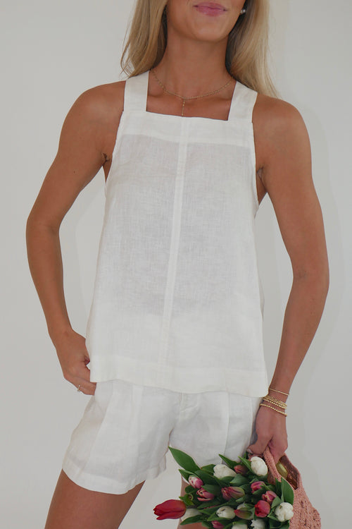 Caroline Linen Top