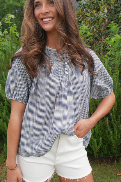 The Adams Top - Blue