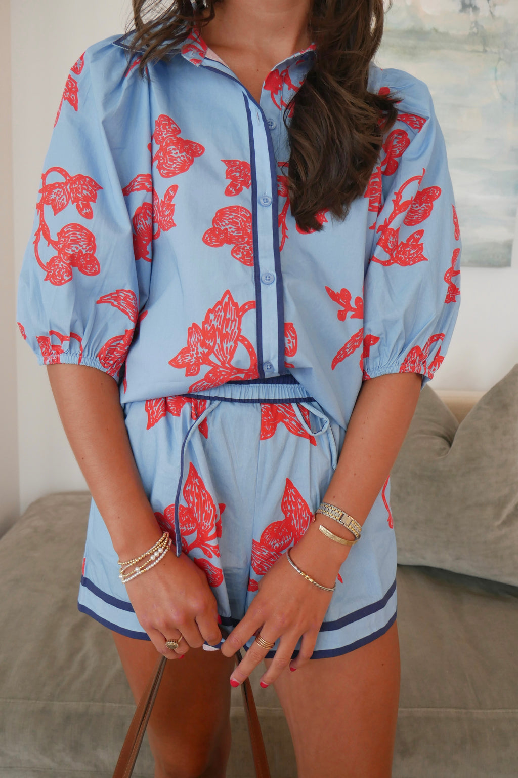 Poplin Floral Shorts
