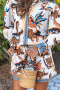 Bali Tiger White - Shorts