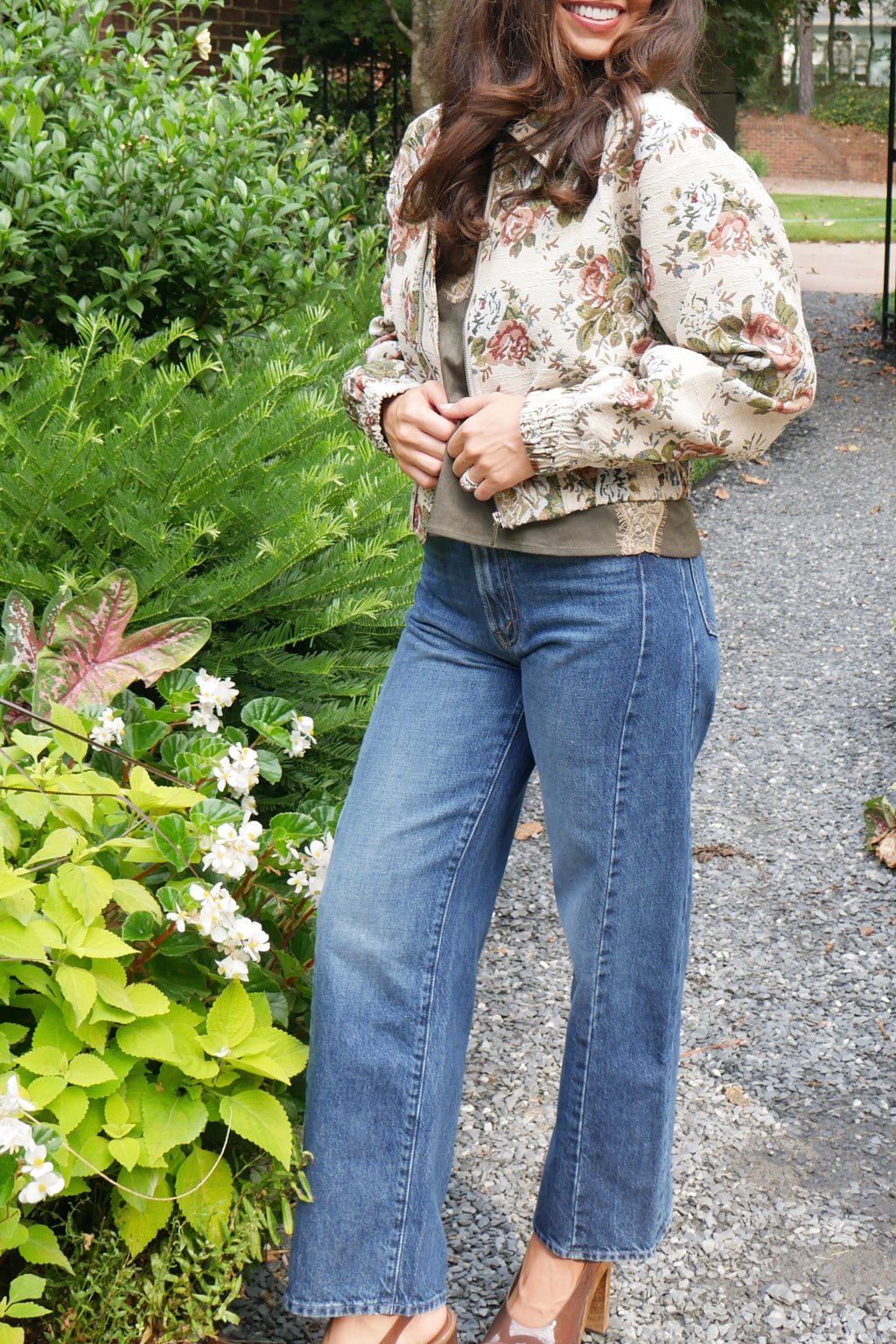 Floral Bomber Jacket