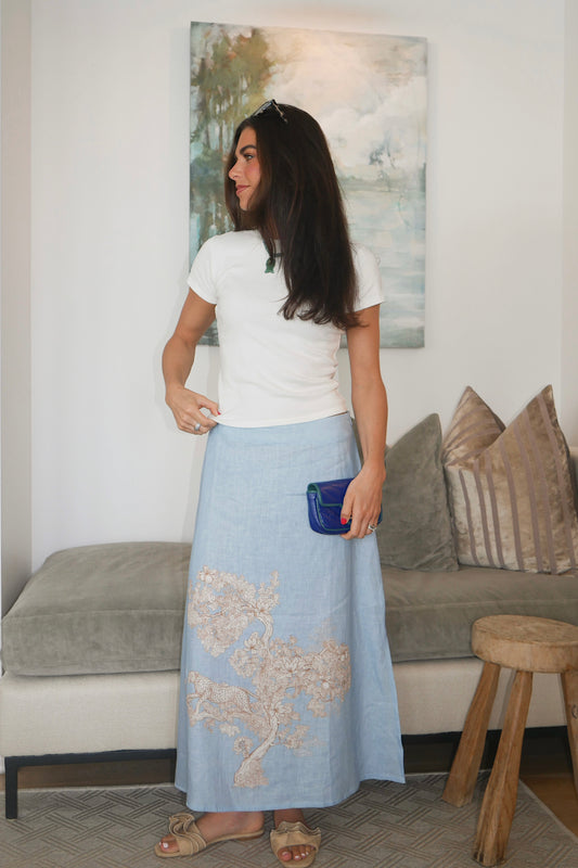 Africa Skirt Light Blue