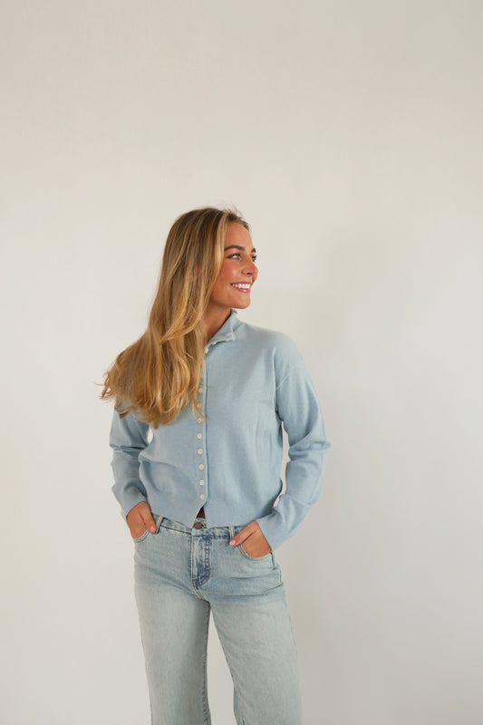 The Hannah Cardigan - Baby Blue