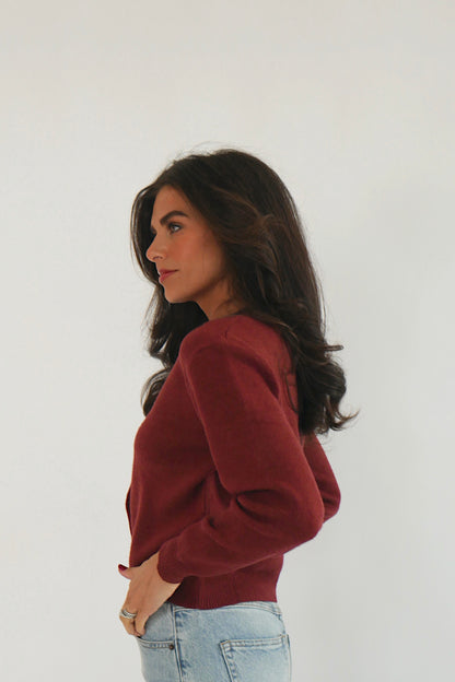 The Perfect Cardigan - Burgundy