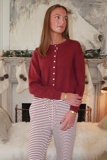 The Perfect Cardigan - Burgundy