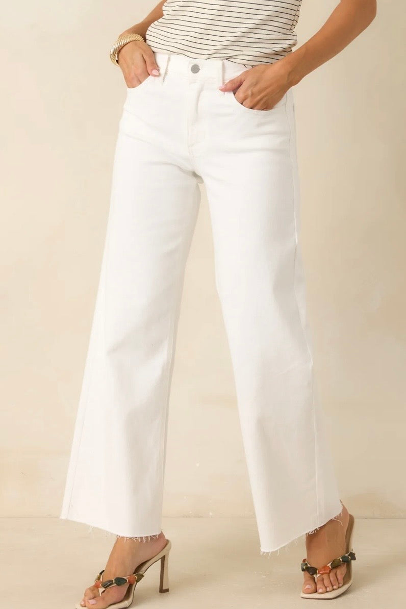 Slim Wide Leg Jean