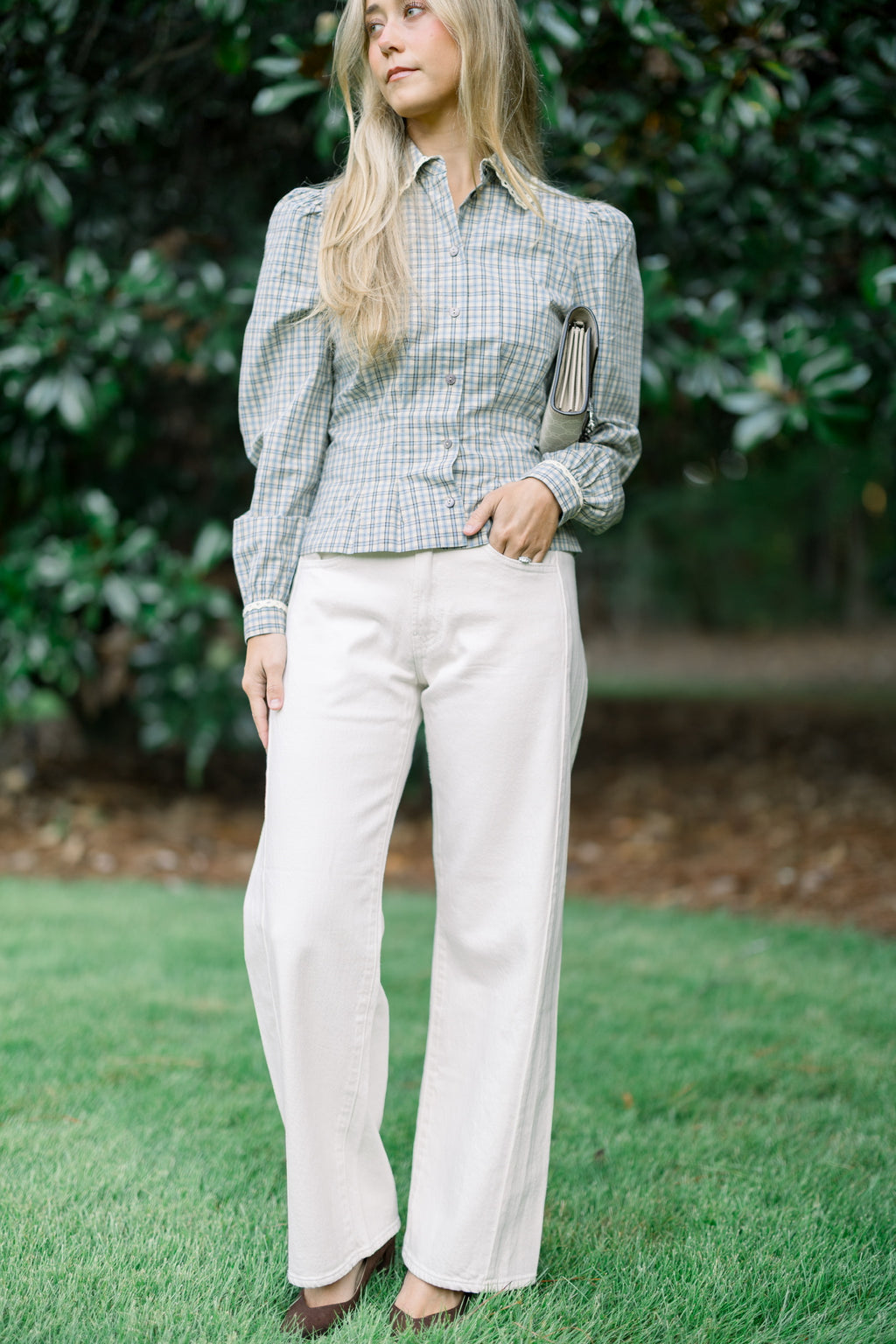 Cream Slight Barrel Jean