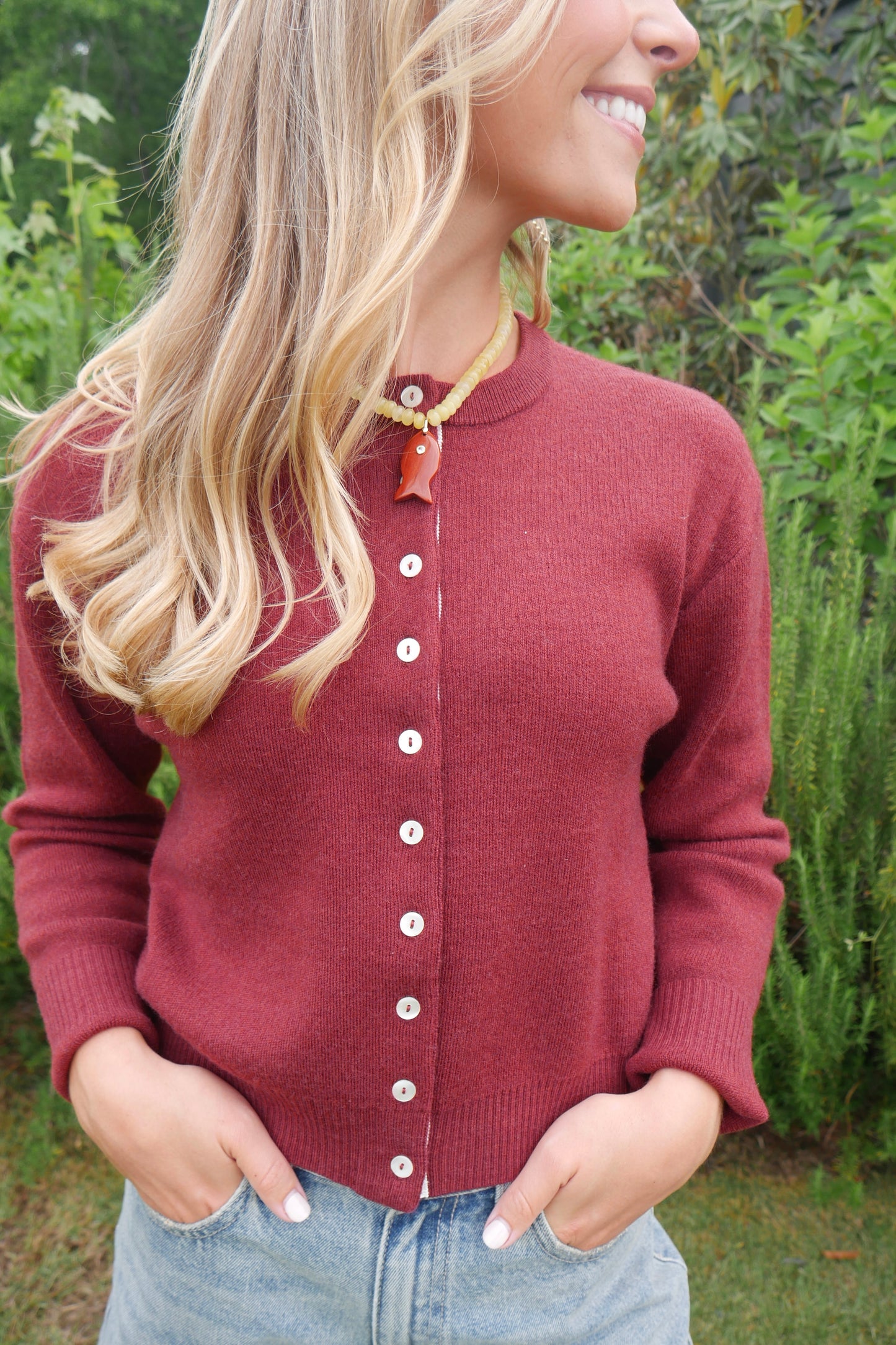 The Perfect Cardigan - Burgundy