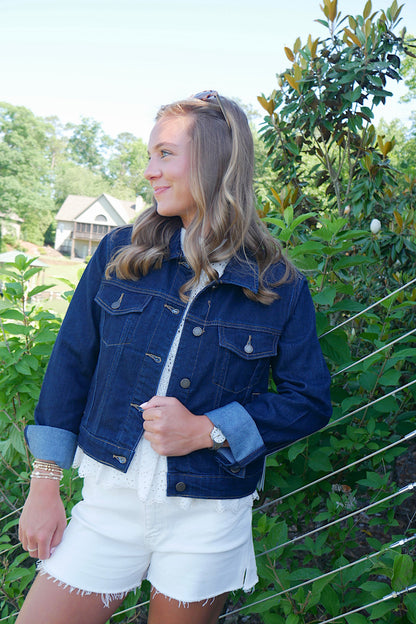 Stretched Denim Jacket