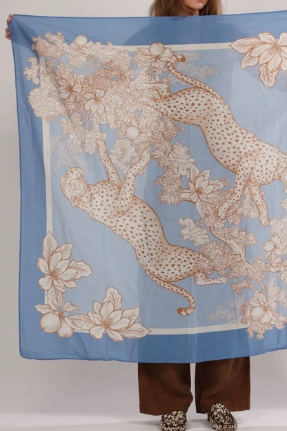 Africa Scarf Light Blue