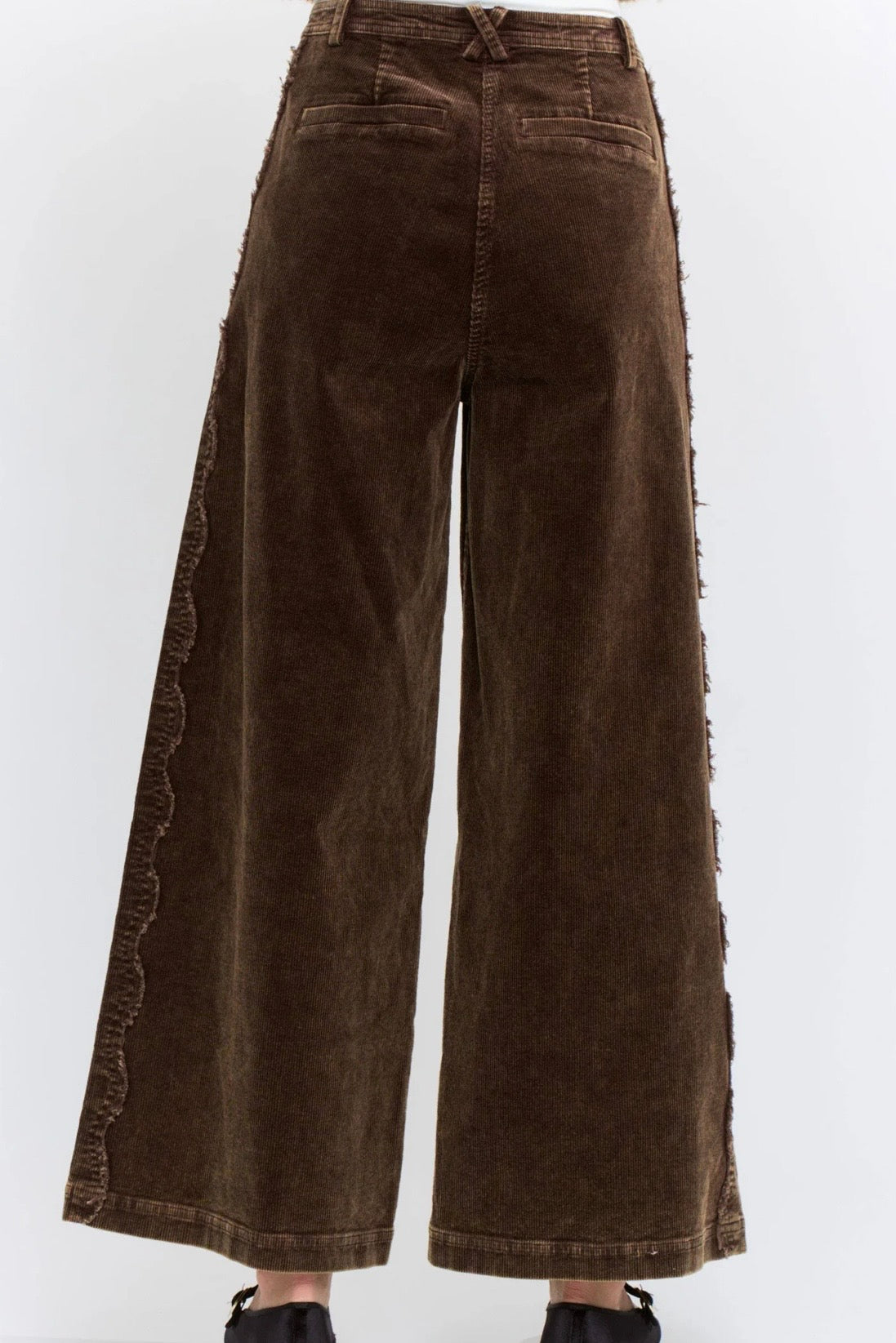 Wide-Leg Cordurory High Rise Pants