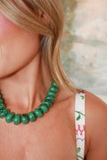 Bailey Beaded Necklace - Green