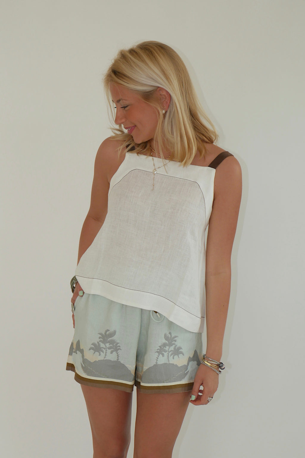 Teresita Linen Top