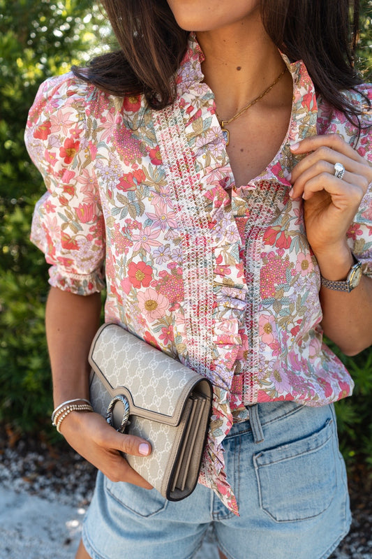 Zuri Top - Clarabell Liberty Print