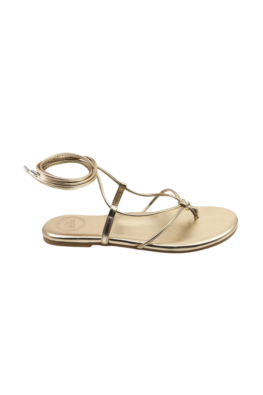 Angie Ankle-wrap Sandal - Gold