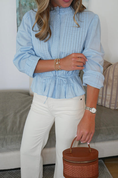 Mira Blouse - Bird Blue