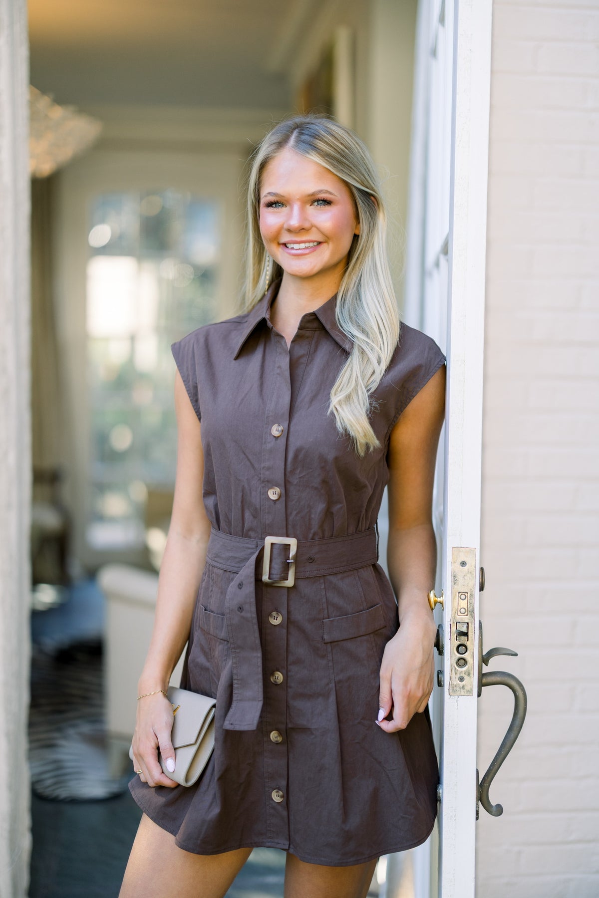 Laura Belted Mini Dress