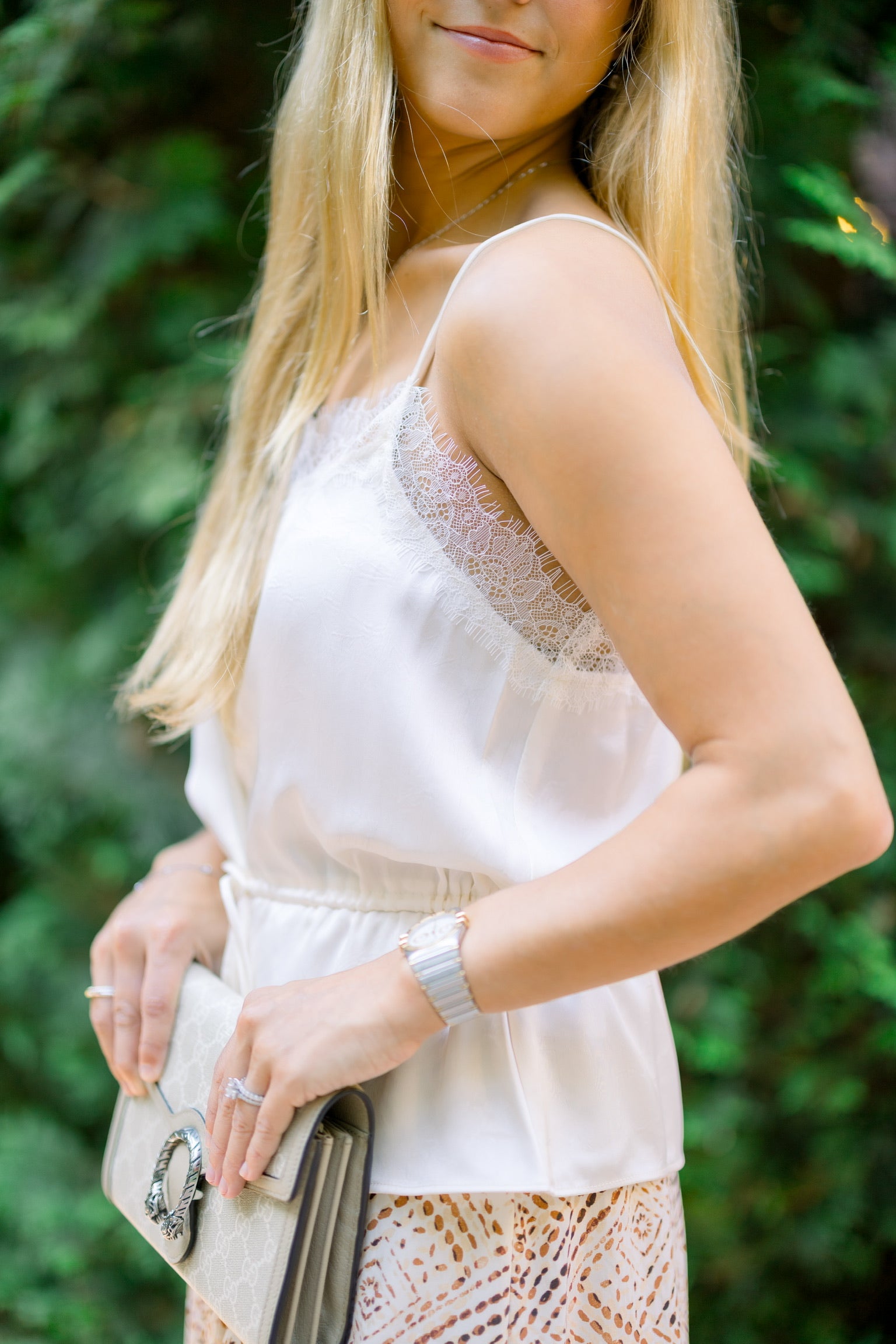 Satin Slip Top - Cream
