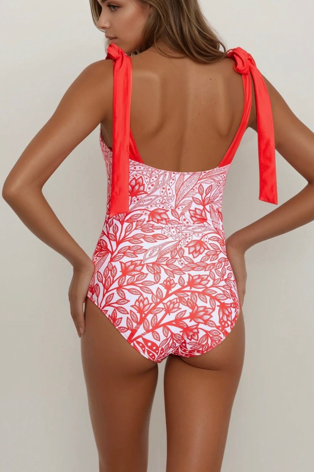 Reversible Red Blossom One Piece ￼￼