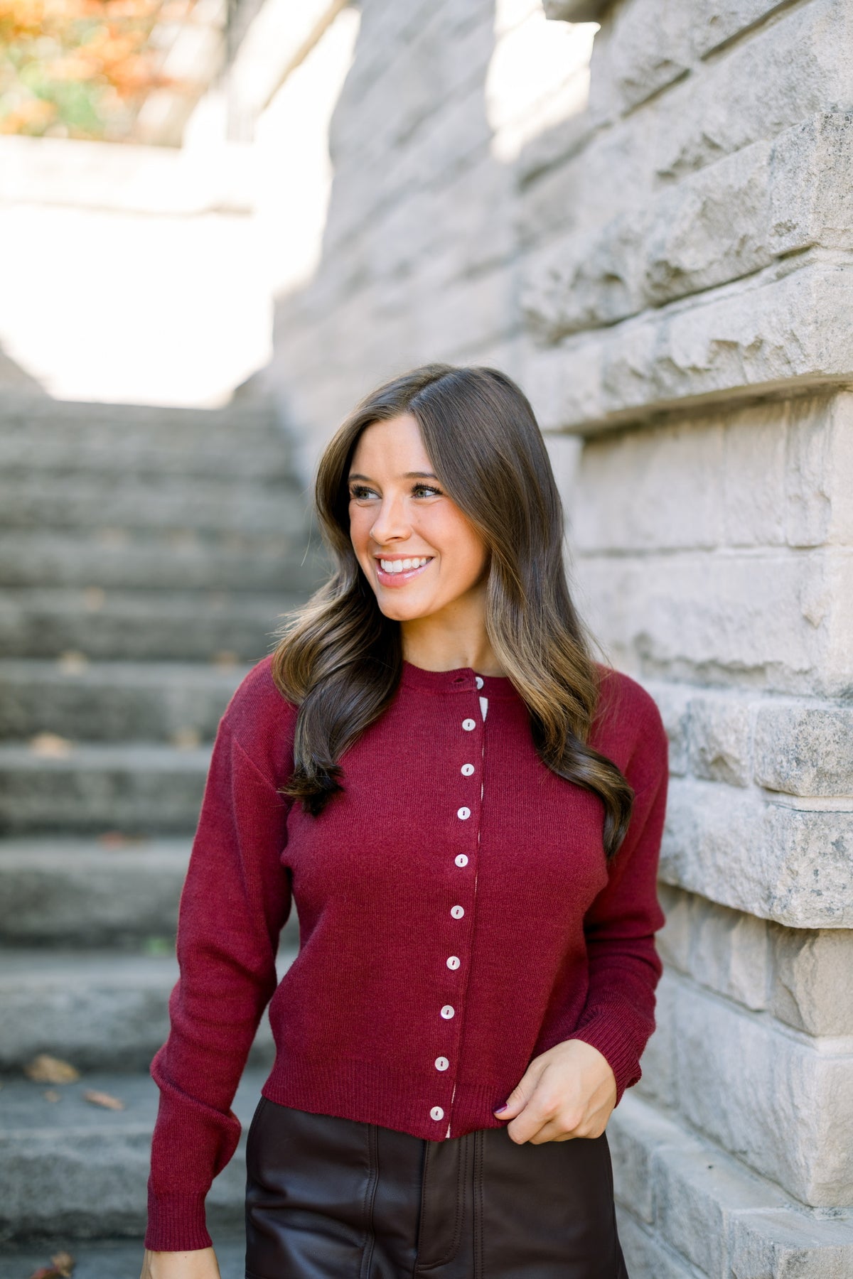 The Perfect Cardigan - Burgundy