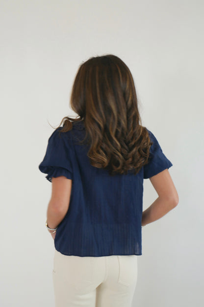 MISA Blouse - Navy