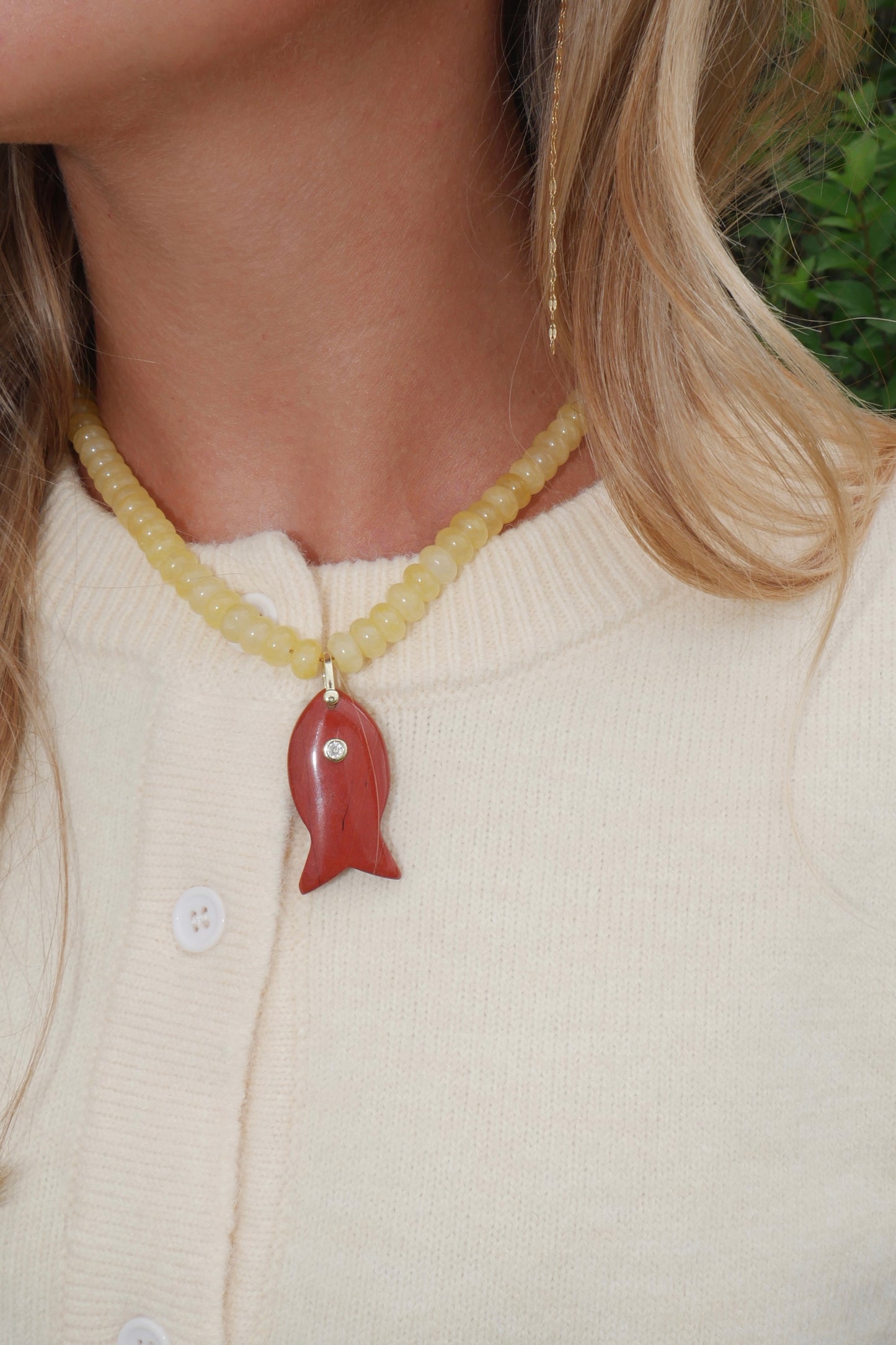 Yellow Fish Necklace
