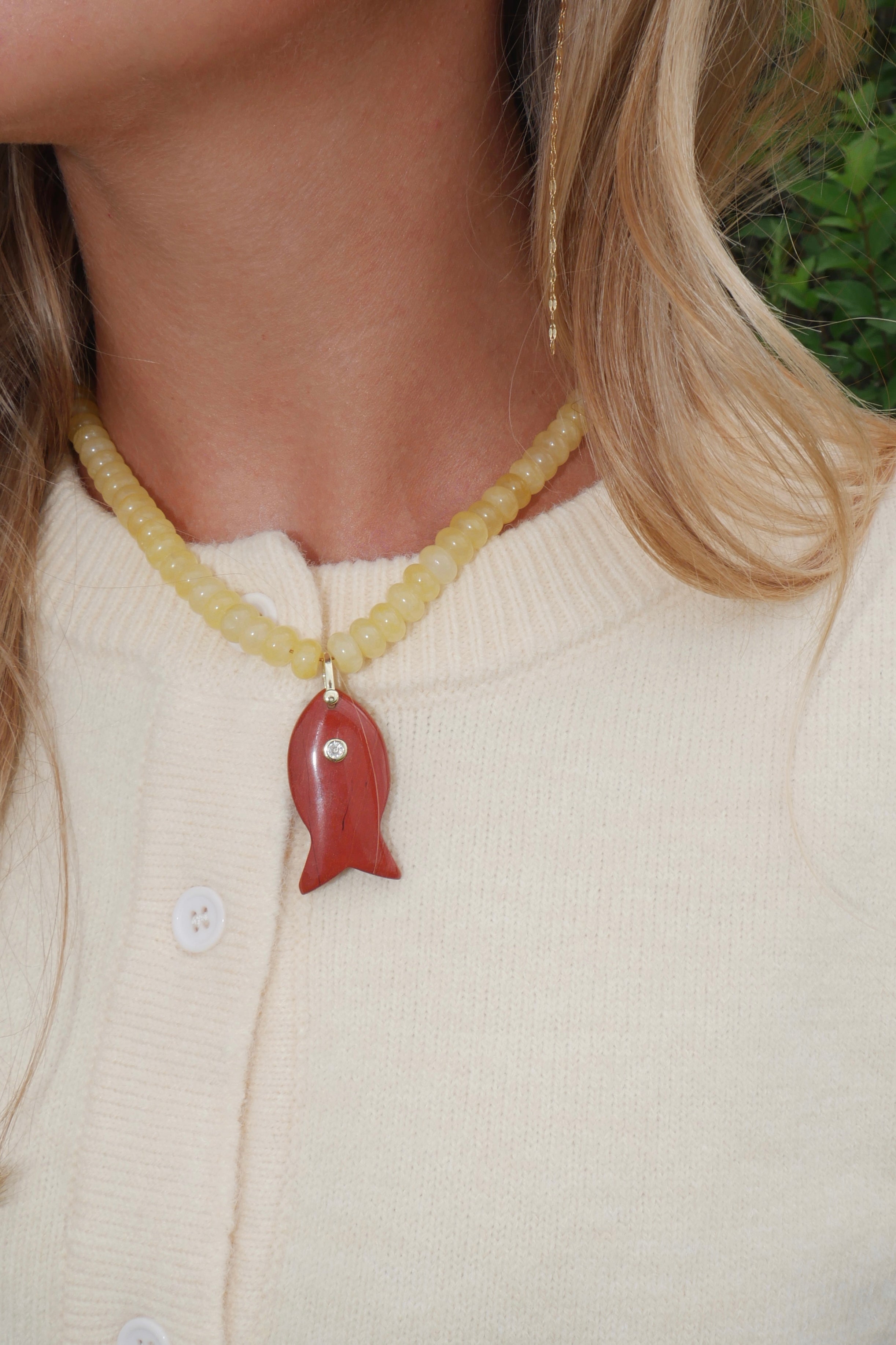 Yellow Fish Necklace