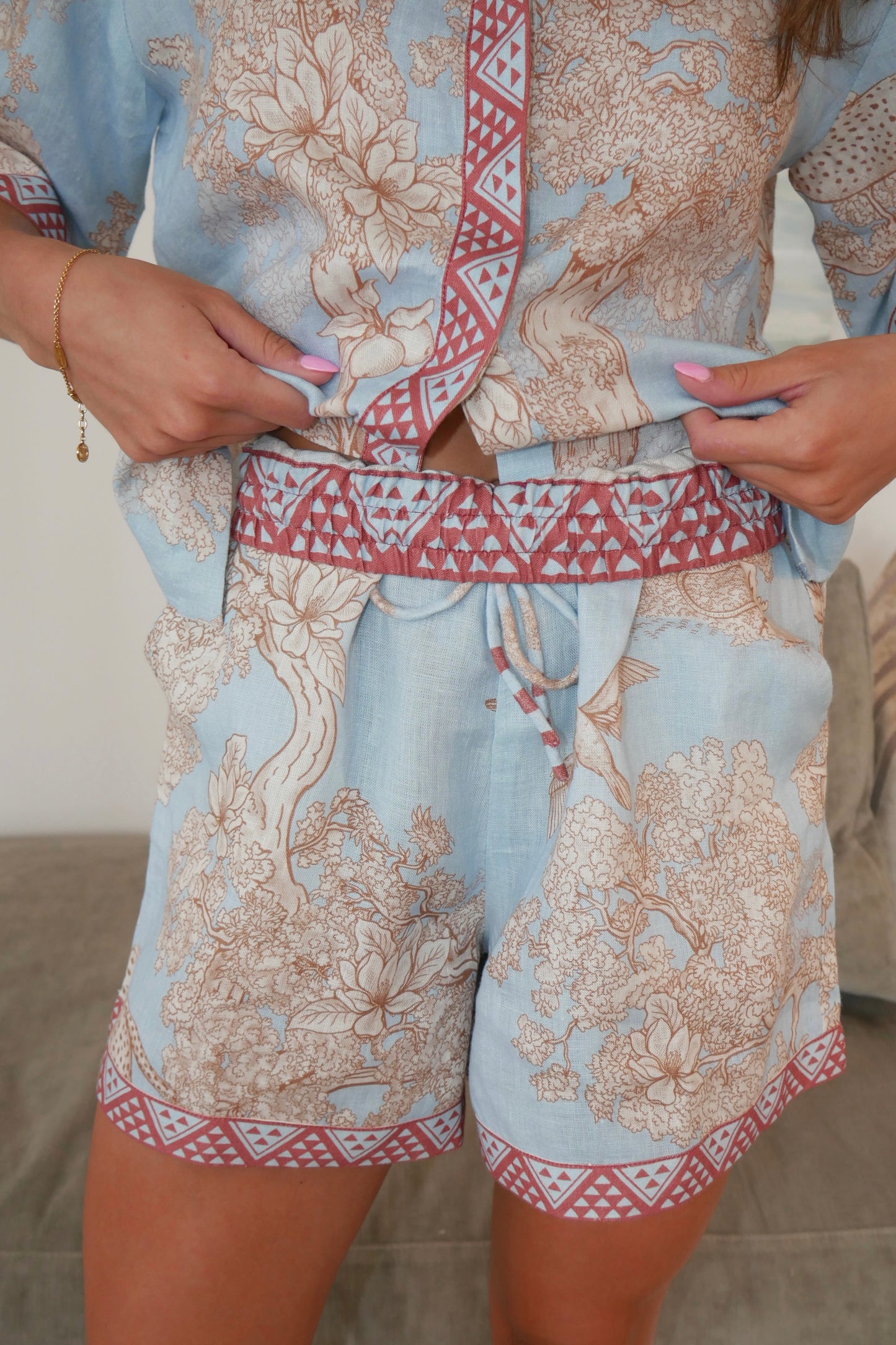 Africa Light Blue Shorts